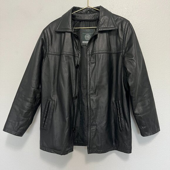 Sergio Vadducci Men's Blak Genuine Leather - Picture 1 of 9